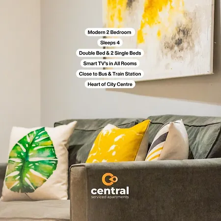 Serviced Apartments: Cozy 2-bedroom Near Centre & Transport